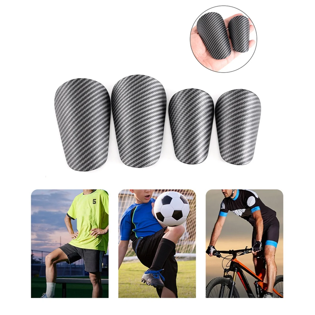 Sports Soccer Shin Pad Leg Support Football Shinguard for Adult Teens Football Thigh Knee Pads XS