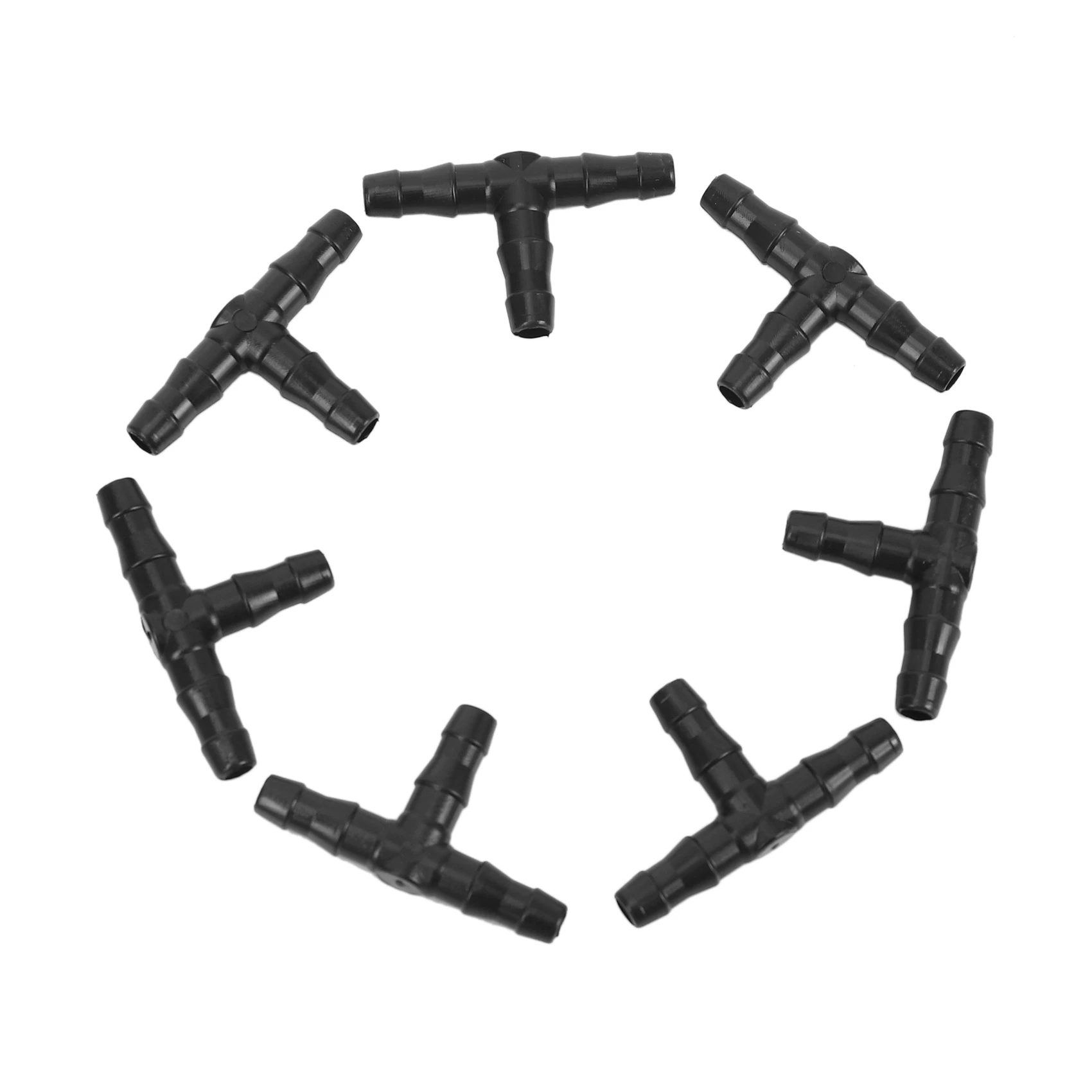 A93E-400Pcs 1/4 Inch Universal Barbed Tee Fittings, Drip Irrigation Barbed Connectors For 1/4 Inch Water Hose Connectors