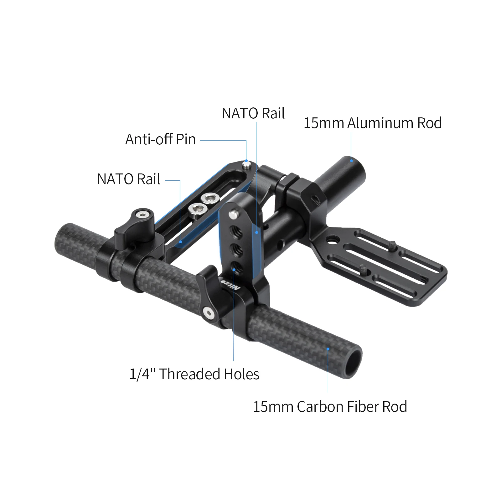 NITZE Mounting Kit DJI Focus Pro LiDAR Focus Range Finder Laser Focusing Bracket Set