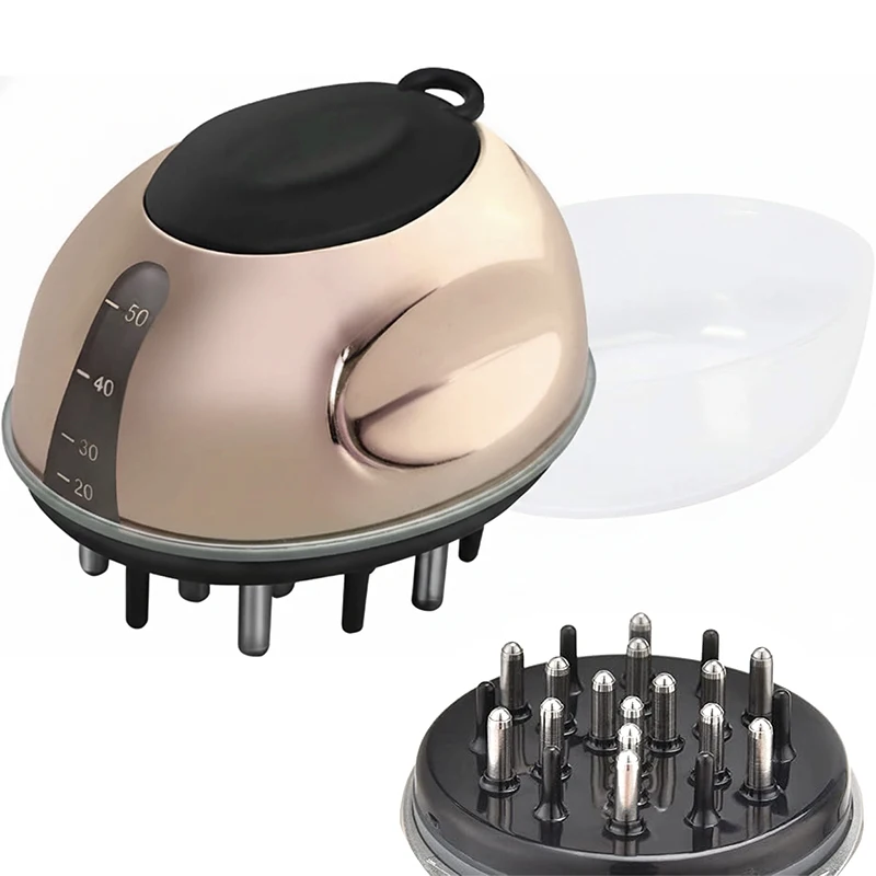 Applicateur d'huile capillaire pour cuir chevelu, masseur, peigne à liquide portable, peigne de mass
