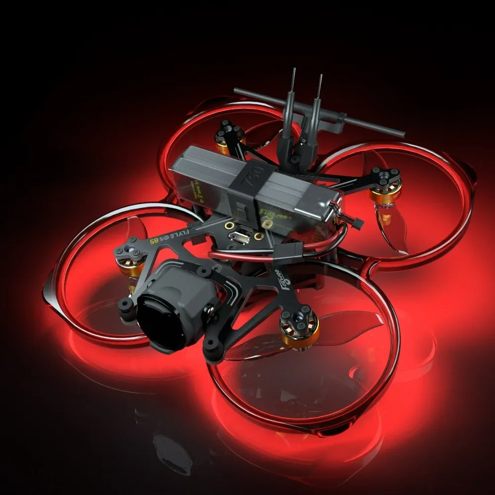 شريط LED FlyLens 85 FPV Drone - 5 ألوان (W/R/G/P/B)، التوصيل والتشغيل (بدون لحام)