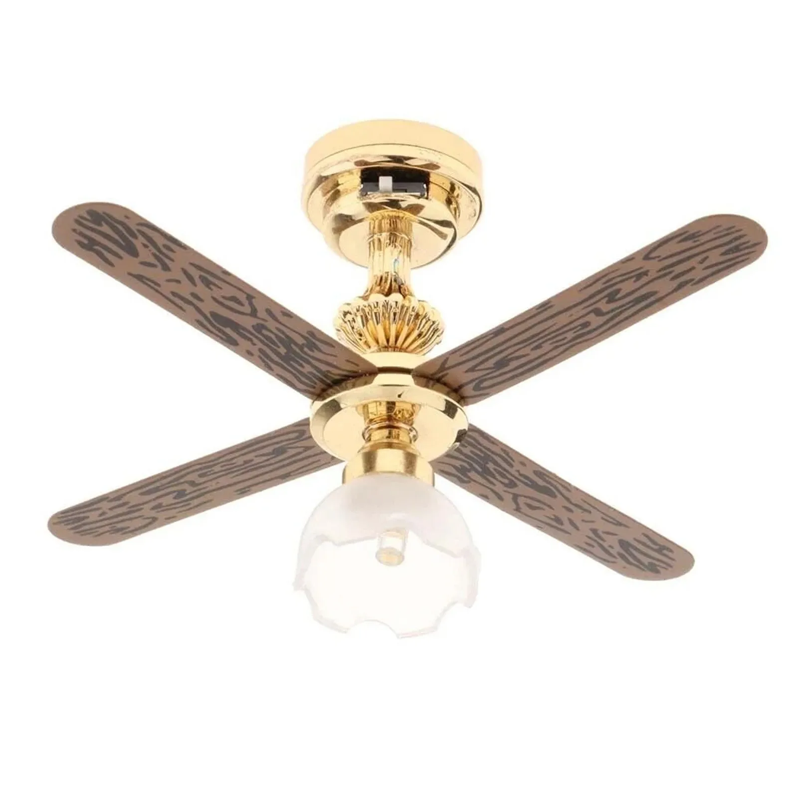 

Newest Fashion Pocket Mini Can Be Bright LED Electronic Fan Lamp(No Including Battery) Handheld Decor Dollhouse Accessories