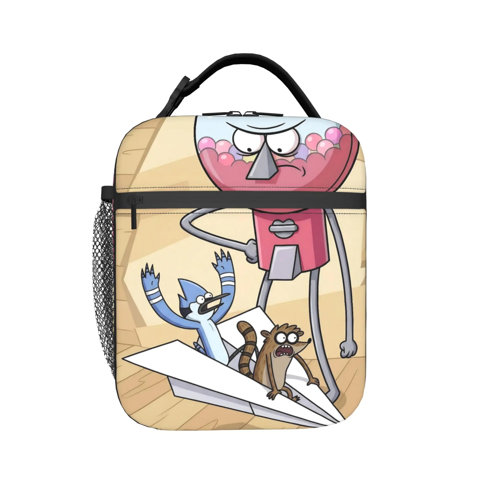 Regulars Show Cartoon Insulated Lunch Bag Leakproof  Meal Container Thermal Bag Tote Lunch Box Work  Travel Food Bag