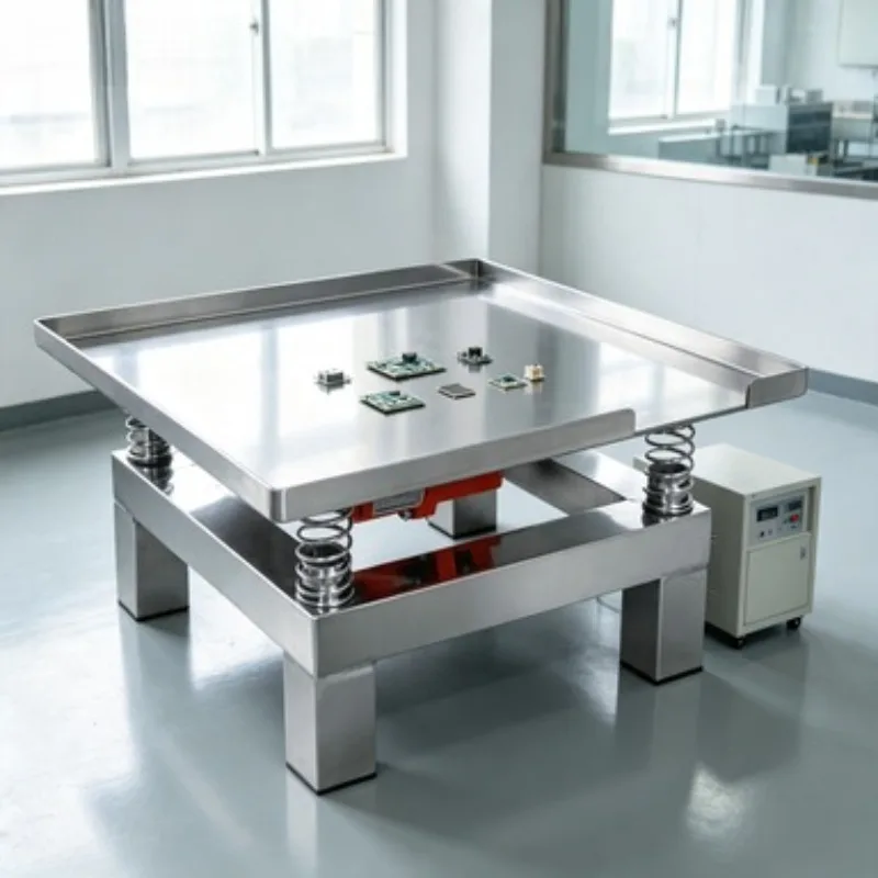 50*50cm Concrete Vibrating Table Small Vibration Test Bench Test Block， Stainless Steel Mini Vibration Table