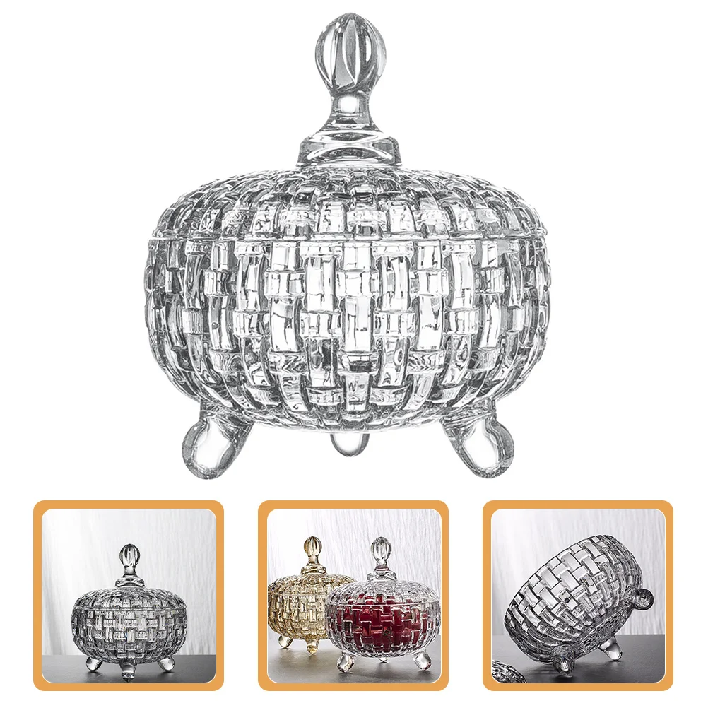 Glass Container Cereals Containers Jewelry Holiday Cookie Jars Decorative Candy