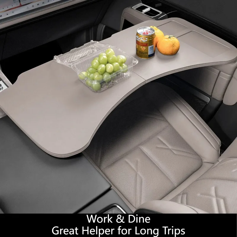 For Volvo XC60/XC70 Car Foldable Table Passenger Seat Desk Portable Office Tray Interior Modification Protector Accessories view 3