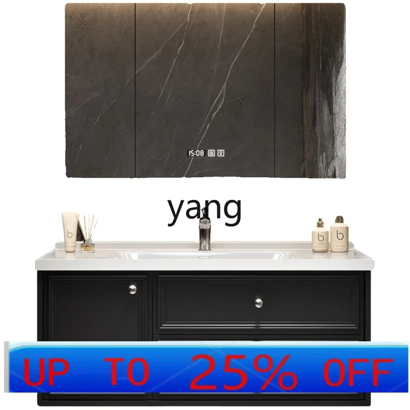 

LTT oak bathroom cabinet combination integrated ceramic basin washbasin solid wood paint washbasin