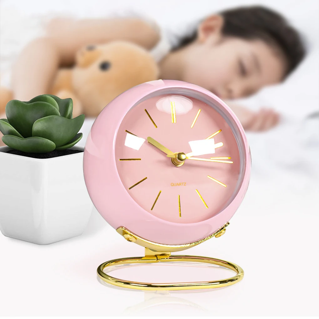 Nordic Creative Electronic Desk Clock Minimalist Children Alarm Clock New Desktop Bedside Student Silent Luminous Pointer Clocks