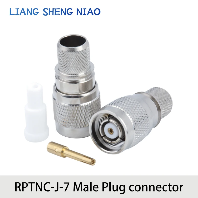 RPTNC-J-7 TNC Male Head Internal Thread Internal Hole Crimping 50-7/LMR400 Wire TNC Reverse Pole Connector