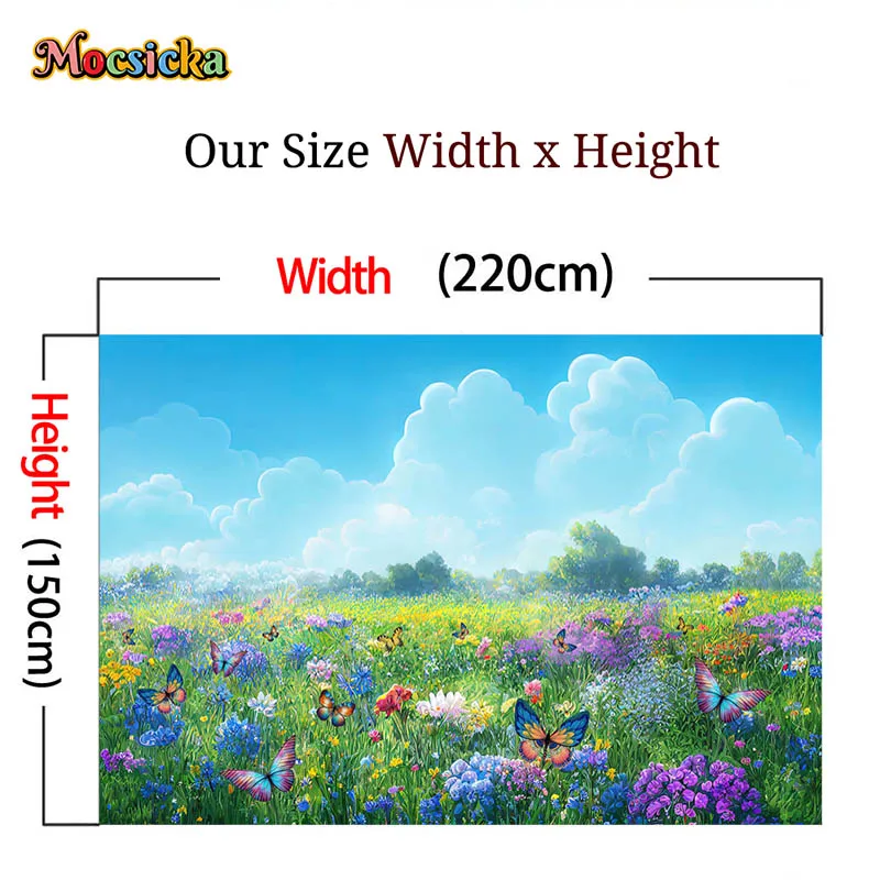 Mocsicka Nature Photography Background Wall Art Red Flower Landscape Painting on Canvas Abstract Modern Blossom Floral 