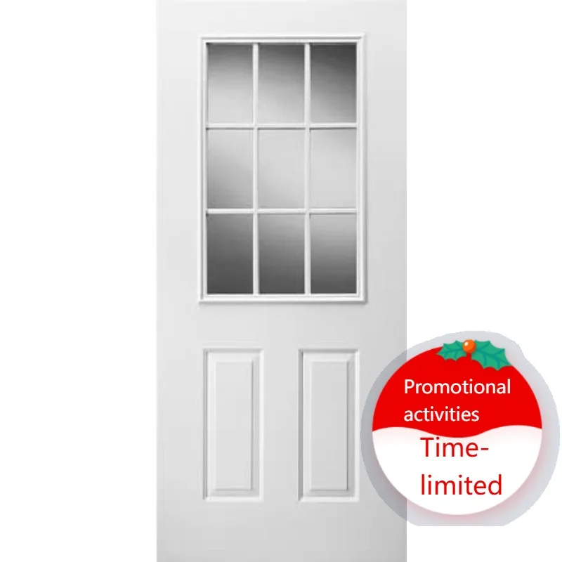 

22 x 36 Entry Door Clear Glass Insert (9 Lite), White
