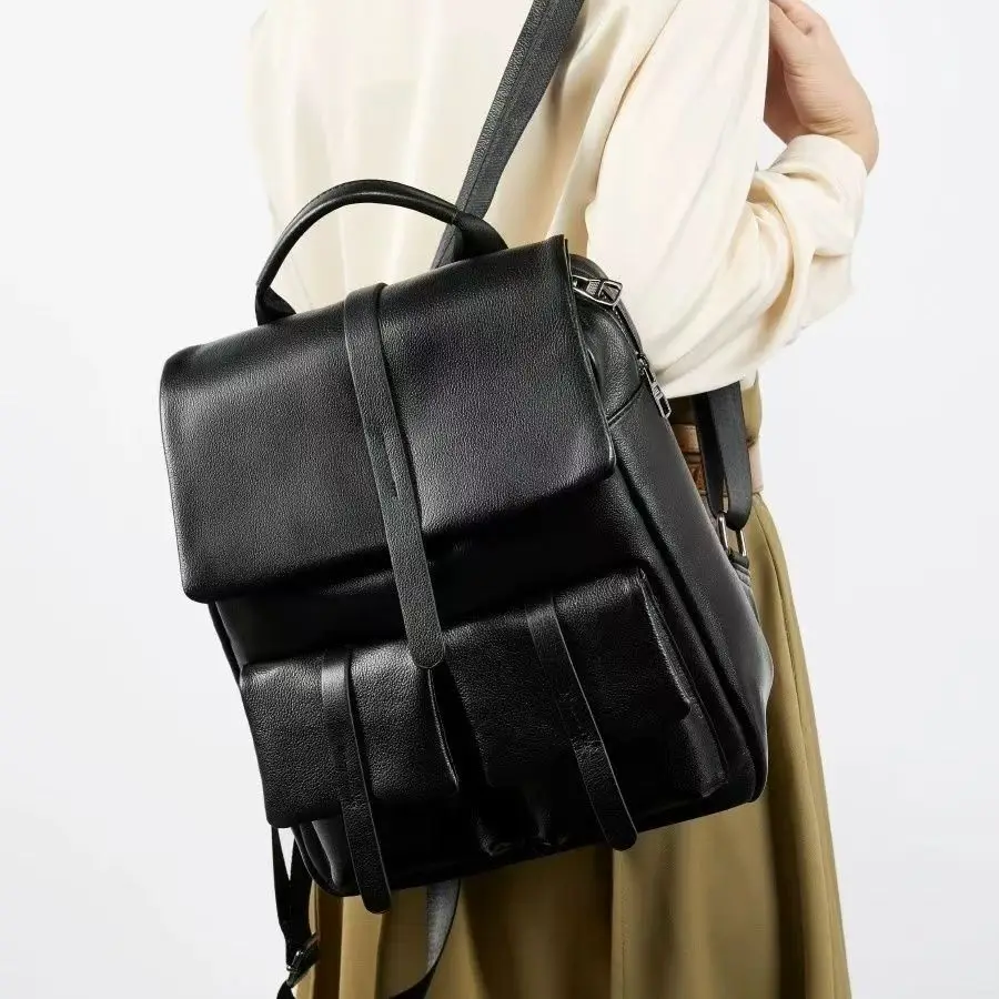 

2026 новые модные женские рюкзаки из натуральной кожи, роскошный брендовый женский повседневный рюкзак из натуральной кожи для девочек и студентов