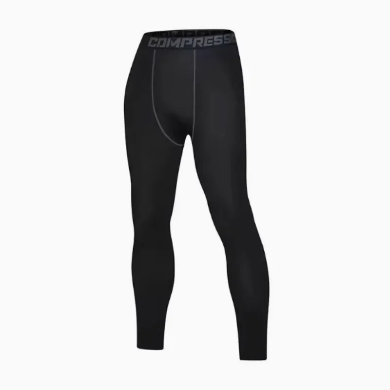 The 2025 new men's running tight sports pants and training jogging compression pants are breathable image 2