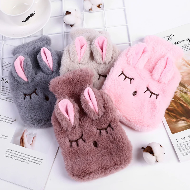 

Plush Rabbit Hand Warm Hot Water Bottle Dormitory Belly Warmer Cartoon Hand Warmer Mini Explosion-proof Hot Water Bottle Warmer