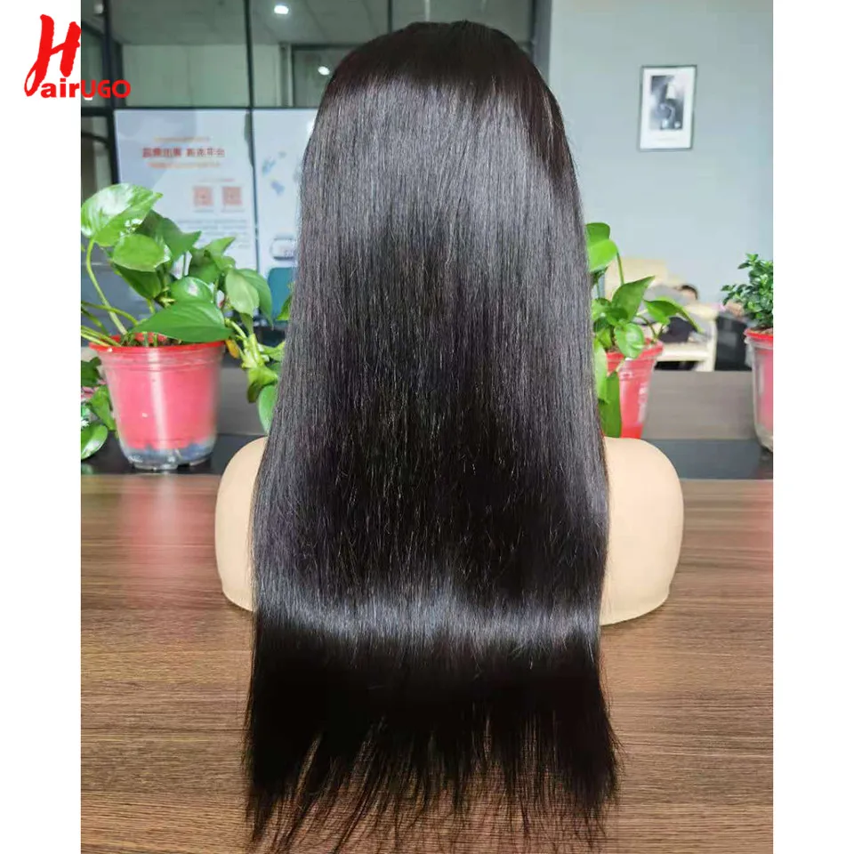 Straight 5x5 Lace Closure Wigs For Women Straight Lace Frontal Human Hair Wigs With Baby Hair Transparent Lace Wigs HairUGo