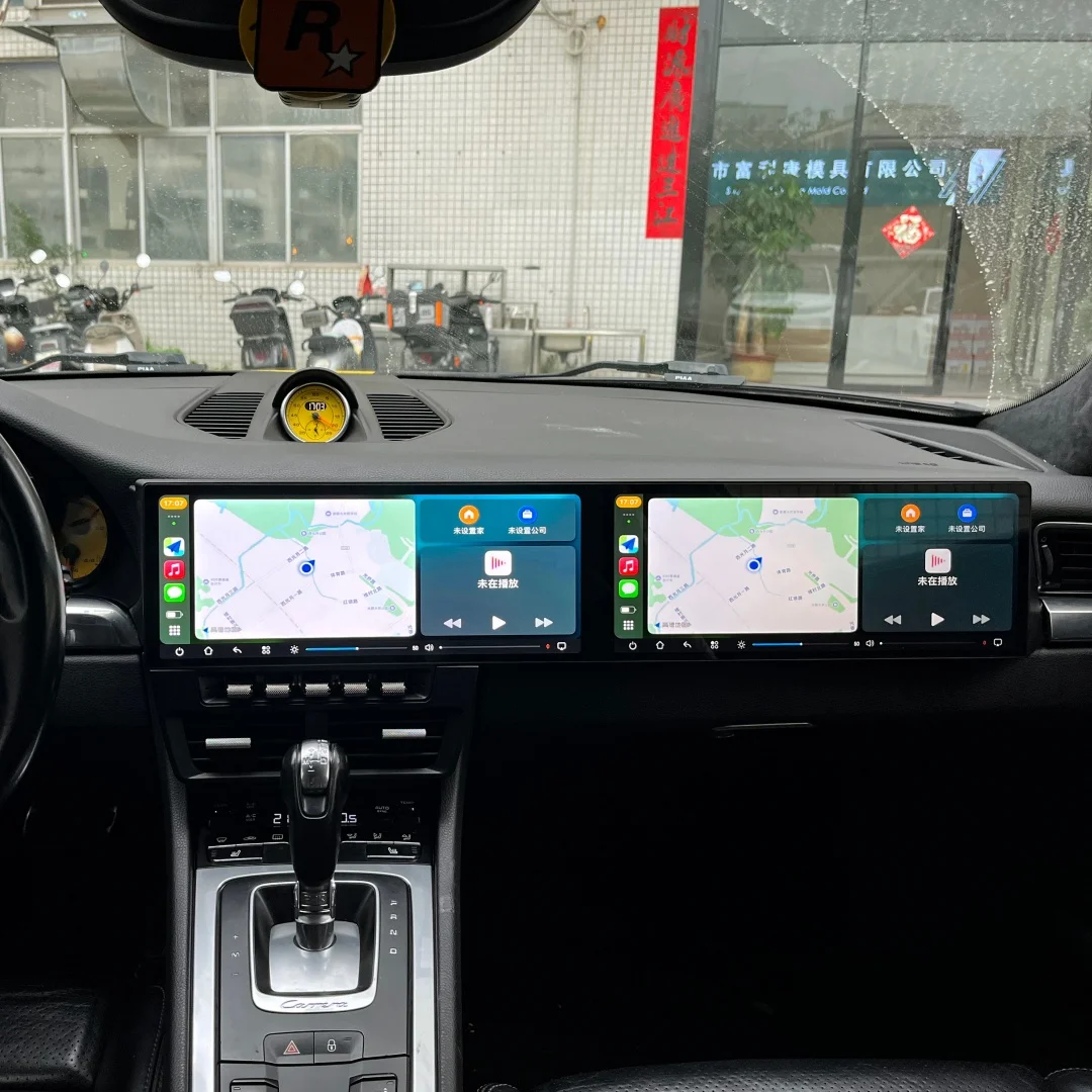 

12,3 + 12,3-дюймовый двойной Android-экран для Porsche 911 2012-19, автомобильный GPS-мультимедийный видеоплеер, радио Carplay, головное устройство, DSP-навигация