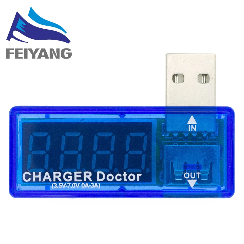 1PCS Digital Display Hot Mini USB Power Current Voltage Meter Tester Portable Mini Current and Voltage Detector Charger Doctor