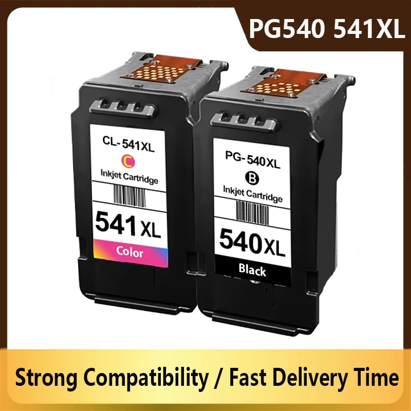 

540XL 541XL PG540 CL540 Compatible Ink Cartridges for Canon MX475 MX525 MG3650 MG3600 MG3250 MG2150 MG3100 MG4250 MG3550 MG4100
