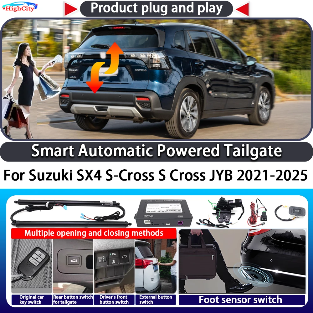 

For Suzuki SX4 S-Cross S Cross JYB 2021-2025 Smart Automatic Powered Tailgate Key Control Trunk Lift Kit Electric Power Tailgate