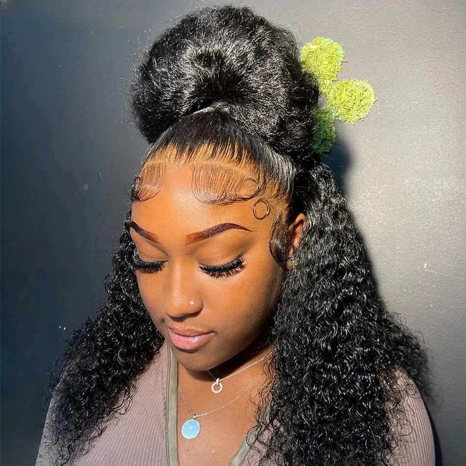 

WeWave 13X4 Lace Frontal Human Hair Wig Short Bob Curly Hd Lace Front Wig Brazilian 4X4 Water Deep Wave Frontal Wigs For Women