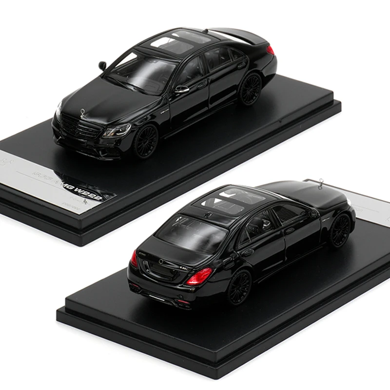 

МОДЕЛЬ KAING 1:64 S65 AMG W222 Черная диорама Коллекция моделей автомобилей Миниатюрная игрушка KM