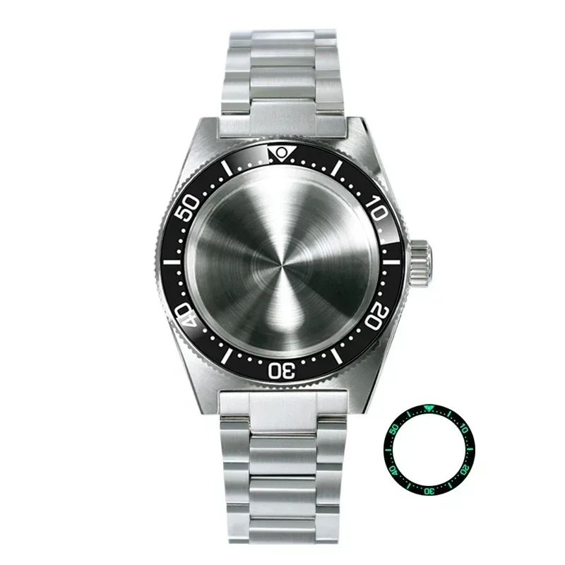 DS 62Mas 40mm Case Bracelet Stainless Steel  Sapphire Glass AR Coatingfor NH35 Arab 38*30.5mm Bezel Ceramic