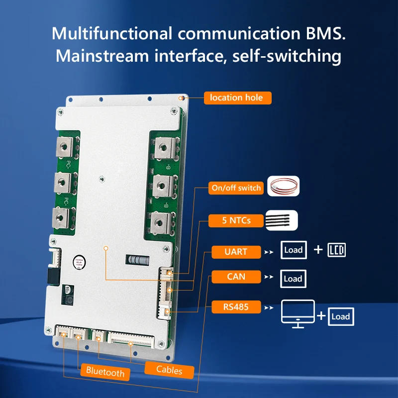 Imagem -04 - Tdt Smart Bms com Campainha bt e Uart 17s 60v 20s 24s 72v 84v 30a 50a 100a 120a 150a 200a