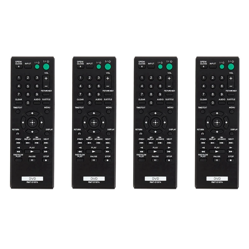 

Лидер продаж4x Rmt-D197A умный пульт дистанционного управления для Sony Dvd Dvp-Sr210 Dvp-Sr210p Dvp-Sr510h Dvp-Sr510