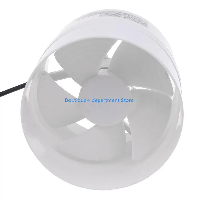 

E1PD Low Noise 110mm 5W Duct Fan Exhaust Blower 12V Ventilation Fan for Bathroom Kitchen Chicken Greenhouse & Warehouse