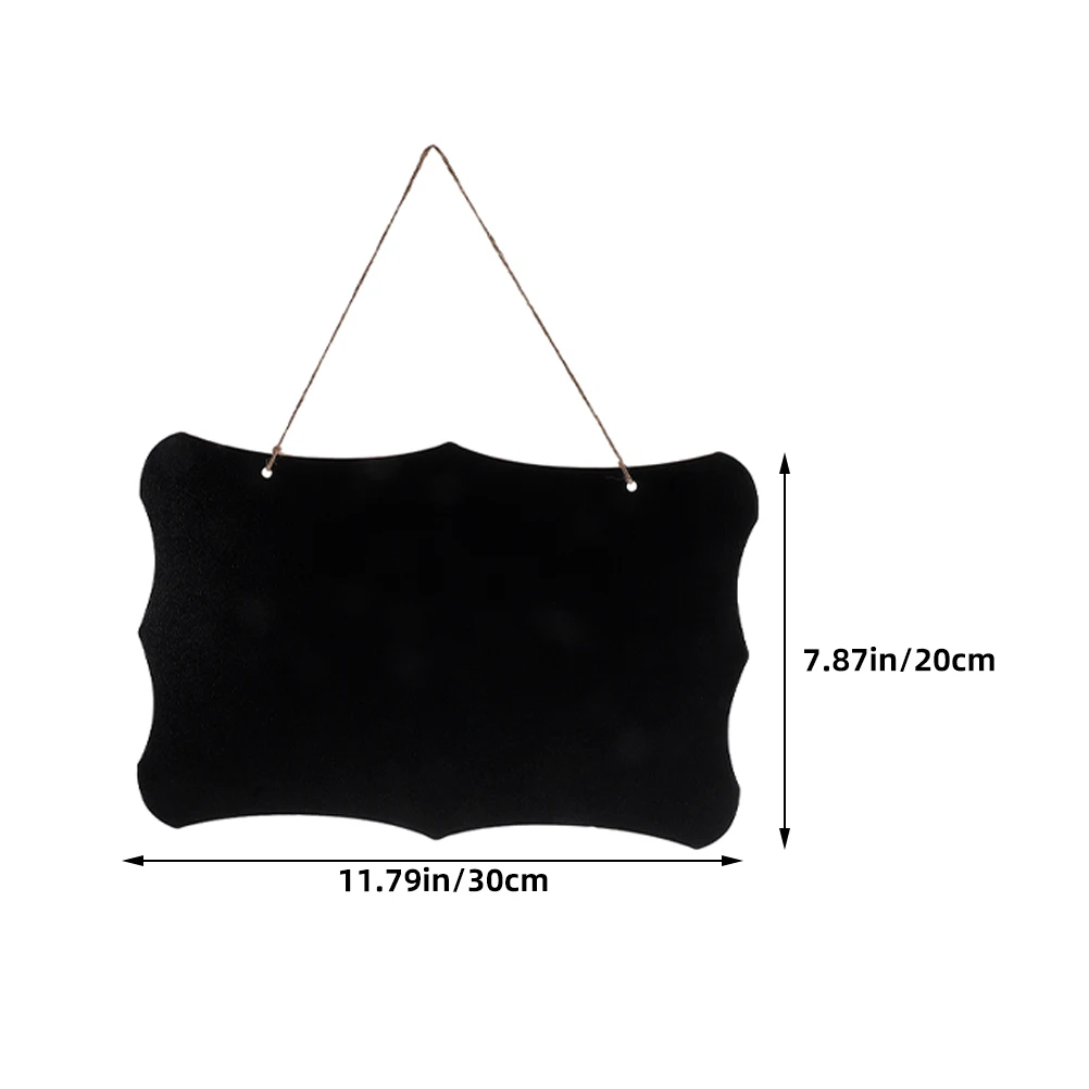 3 قطعة علامات السبورة المعلقة مزدوجة الوجهين سبورة خشبية قابلة للمسح للمنزل مكتب حفل زفاف بوفيه القائمة علامة جدار ملاحظة