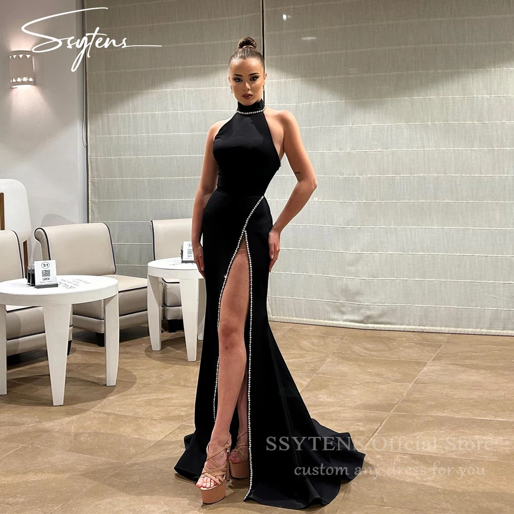 

SSYTENS Customized Modern Style Sequined Mermaid Halter Long Dresses Prom Dresses Formal Occasion Gown Exquisite Sizes Available