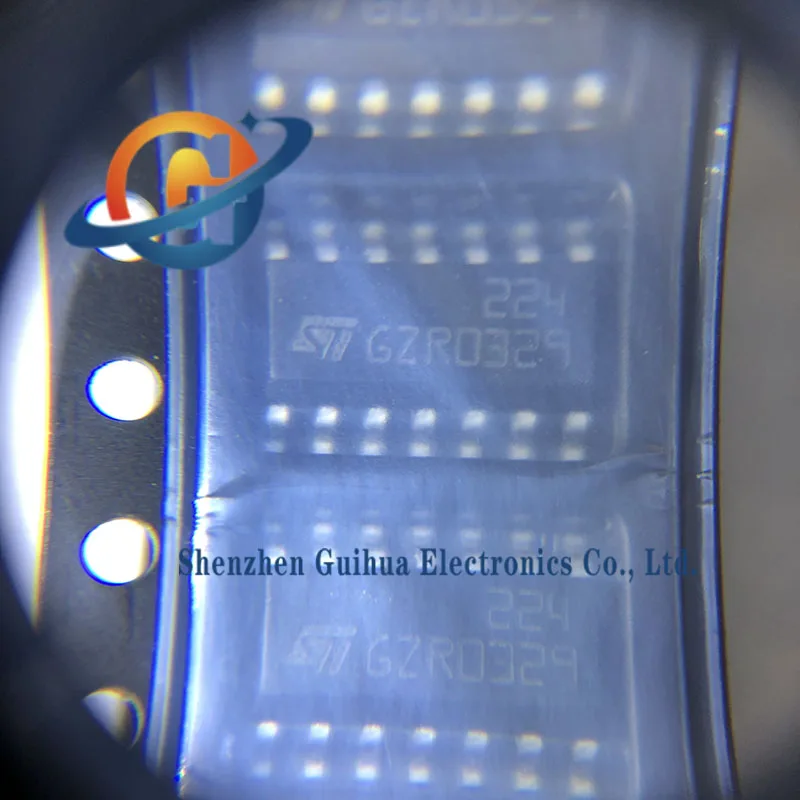 10pcs brand new original imported LM224DT silk screen 224 SOIC-14 low-power four channel operational amplifier chip