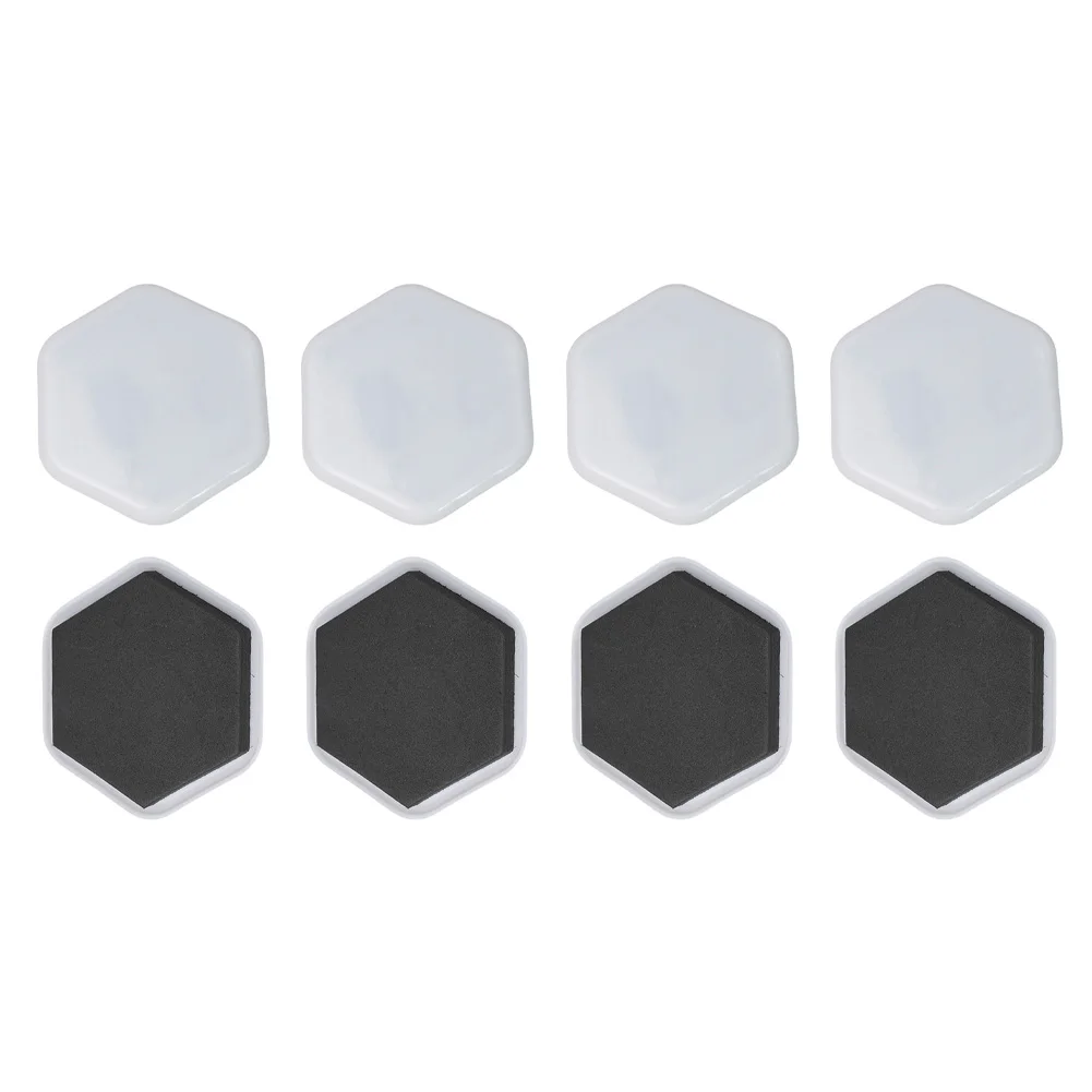65*65mm EVA+Plastic High Quality 8 Pieces Brand New Sliders Furniture 8Pcs Floor Heavy Hexagonal Sliders Movers