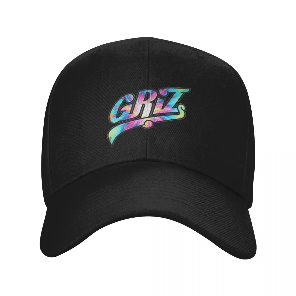 

GRiZ Logo- Rainbow Tie-Dye Print Baseball Cap Hood Mountaineering Beach Bag Women Caps Men's