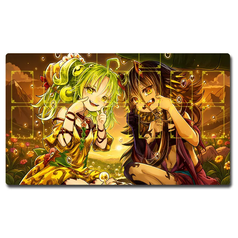 Yugioh Trap Trick Play Mat Traptrix Yu-Gi-Oh! TCG OCG Trading Card Games Mat Duel Plate Rubber Card Mat Mouse Pad view 4
