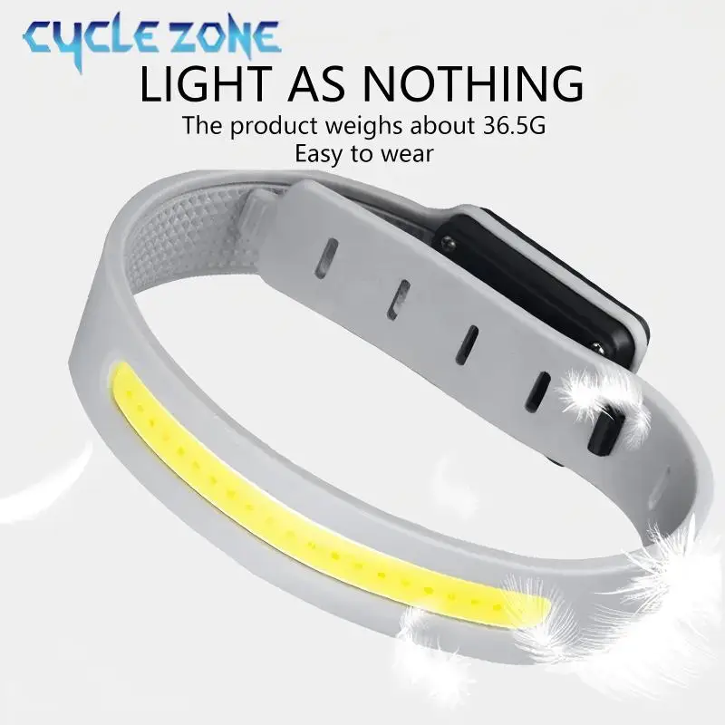 COB ليلة تشغيل شارة LED ضوء الرياضة في الهواء الطلق قابلة للشحن أضواء وامضة حزام آمن الذراع الساق تحذير معصمه ركوب الدراجات الخفيفة