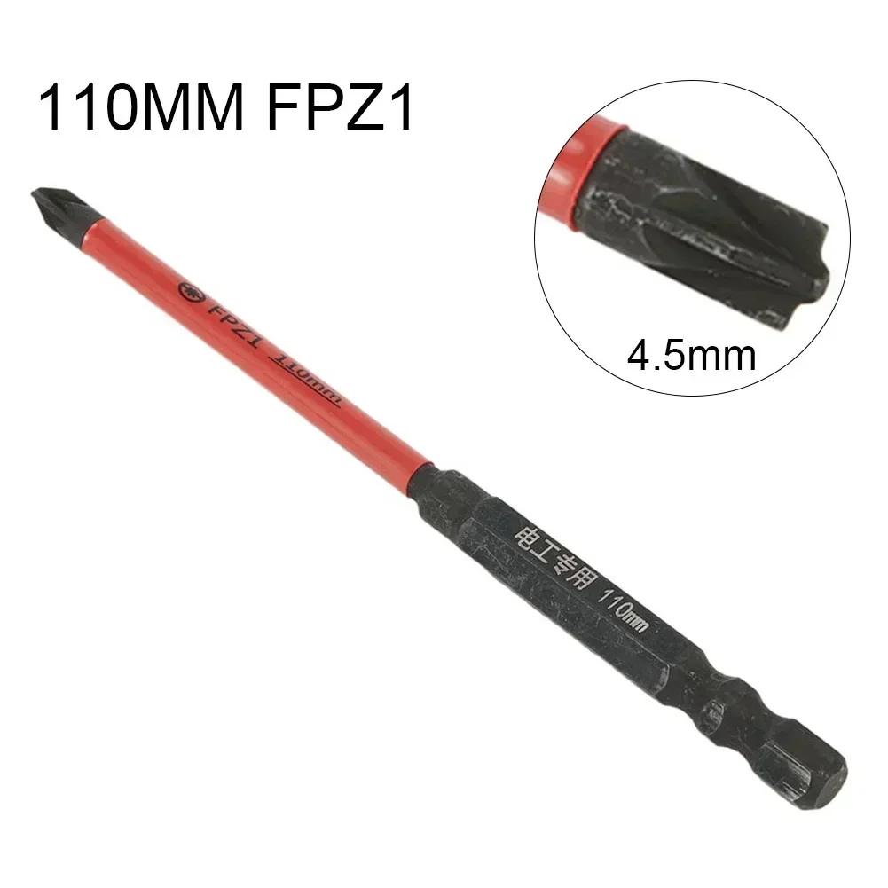 65/110MM Magnetic Special Slotted PZ Screwdriver Cross Bit FPZ1 /FPZ2 /FPZ3 For Circuit Breakers Electrical Electrician Tools