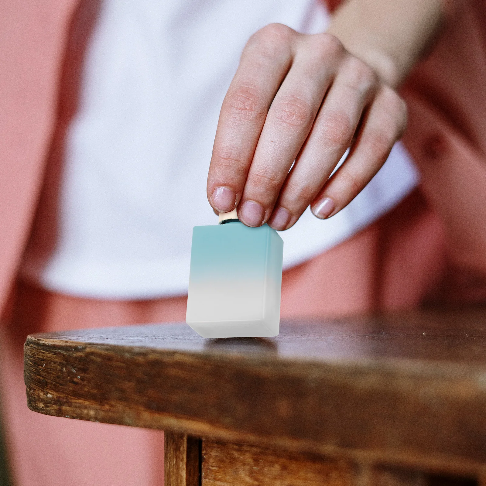 

8Pcs 11.7ml Empty Nail Polish Bottles Glass Refillable Containers with Brush Cap for Nail Storage Manicure Bottles