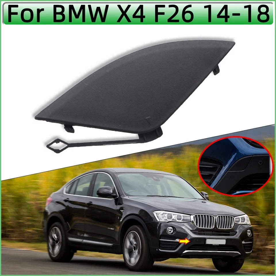 For BMW X4 F26 Normal Model Front Rear Bumper Tow Hook Cover Cap Hauling Shell 2014 2015 2016 2017 2018#51117338473 51127338754