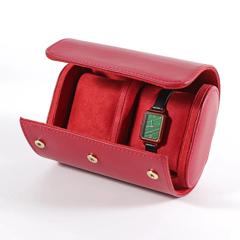 Modische Leder-Uhrenbox mit 1/2/3 Fächern, Tragbare Aufbewahrung für Rolexlitbreas Santos Omg Mechanische Quarz-Uhren, Staubdichte Box – Detail 25