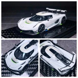 FA 1:64 White Jesko Super Racing Sports Resin Model Car Collection Limited Edition Hobby Toys