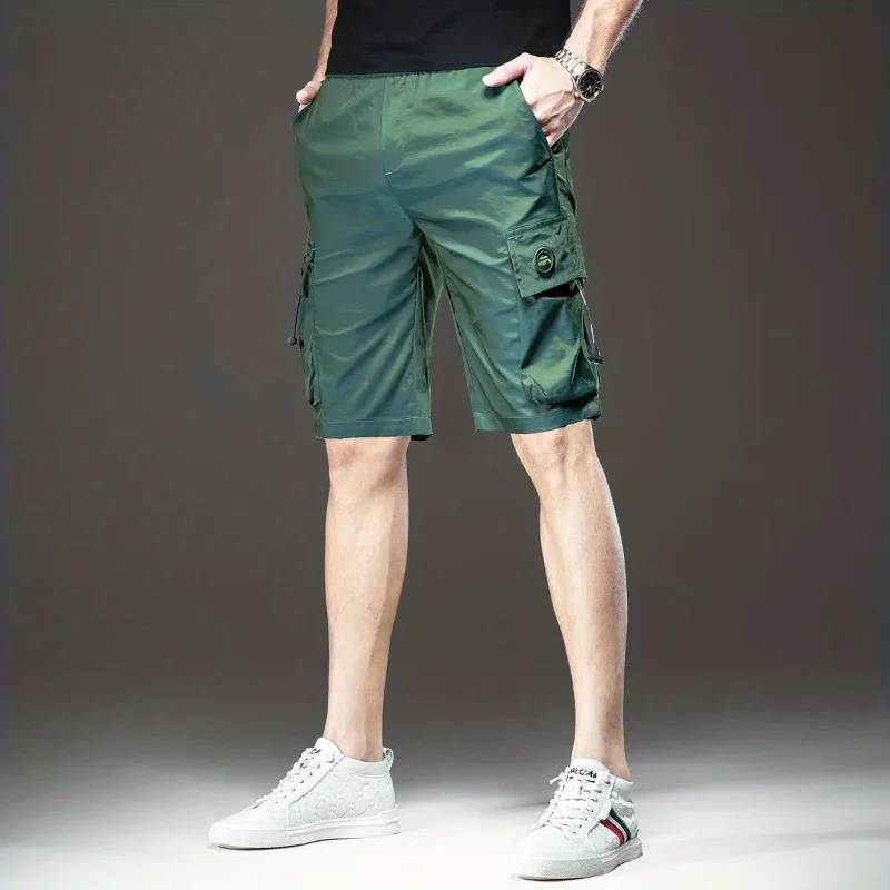 

Men's Fashion Slim Fit Cargo Shorts Lightweight Cooling Quick Dry Multi Pocket Casual Wear