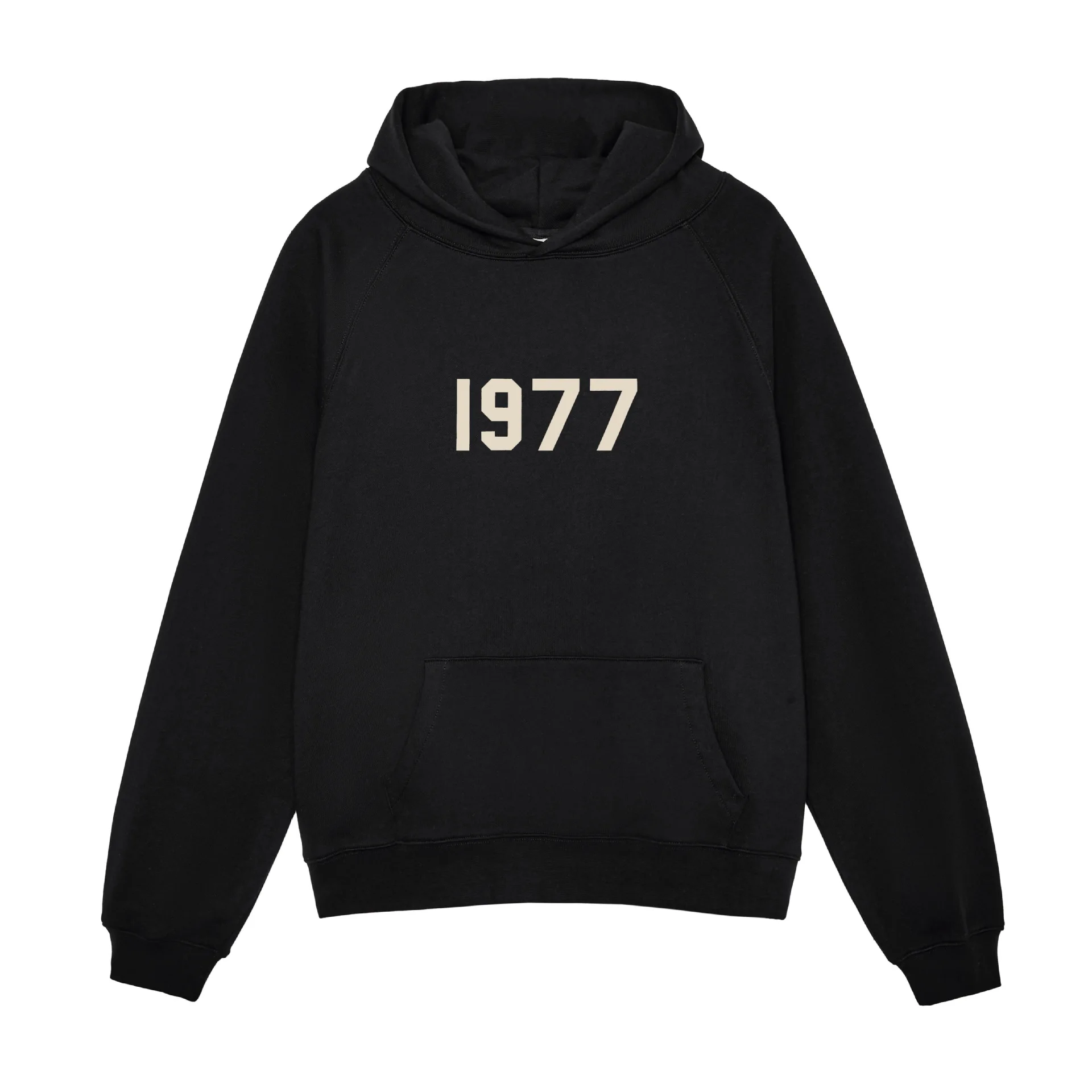 1977 Patterned men\'s and women\'s casual sweater Street hoodie knit retro hip hop knit hoodie retro pullover