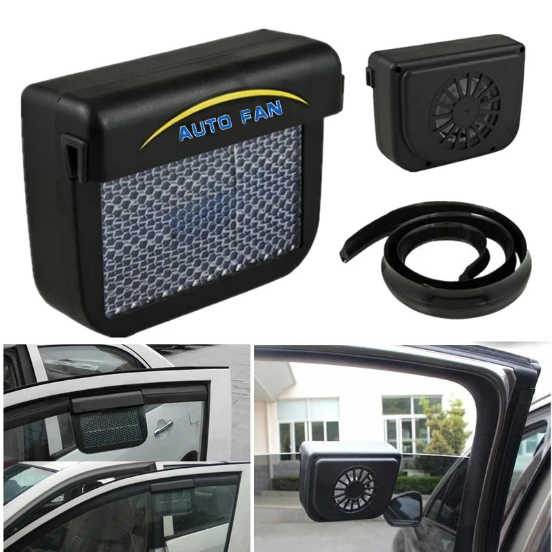 Universal Solar Powered Car Window Windshield Air Vent Car Exhaust Cooler Abs Solar Powered Car Window Ventilator Auto Fan