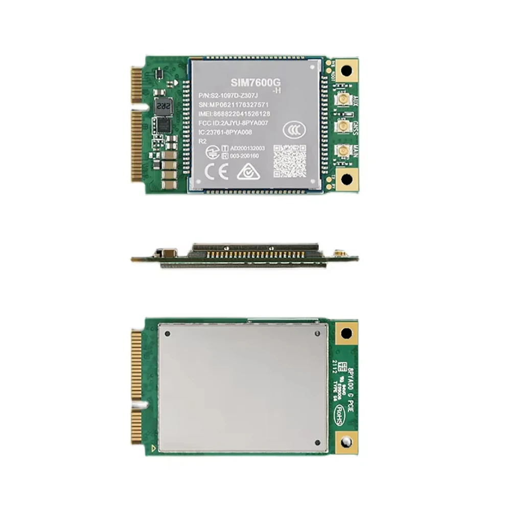 SIM7600G SIM7600G-H Mini Pcie LTE Cat4 Module Without SIM Card Slot 850/900/1800/1900MHz B1/B2/B3/B4/B5/B7/B8/B12/B13/B18