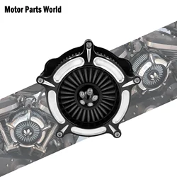 Motorcycle Air Cleaner Grey Intake Filter For Harley Sportster XL 883 1200 Softail FatBoy Dyna Low Rider Touring Ultra FLHR FLHX
