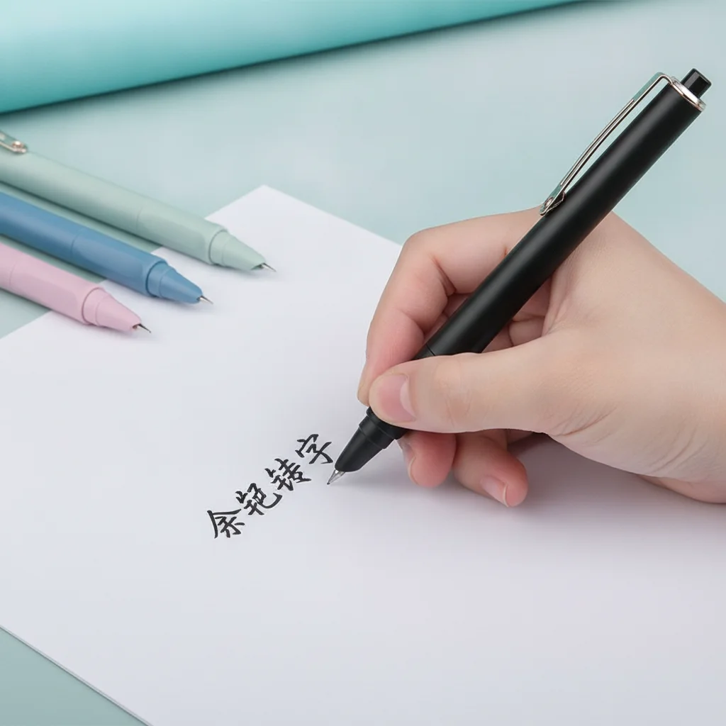 Retractable Press Type Fountain Pen Color Pen Body Notched Ink Pen Calligraphy Practice Three Point Positioning