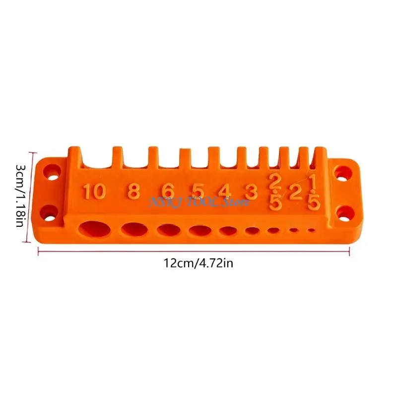 L8RC Metric Tool Rack with Mounting Design Wrench Holder for Garage Organization