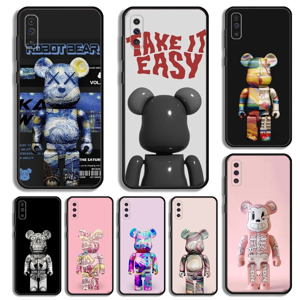

Luxury B-BearbrickS Phone Case For Samsung S23,23,22,30,21,10,9,Note20 Ultra,Lite,Ultra,5G,Plus,FE,Black Soft Case