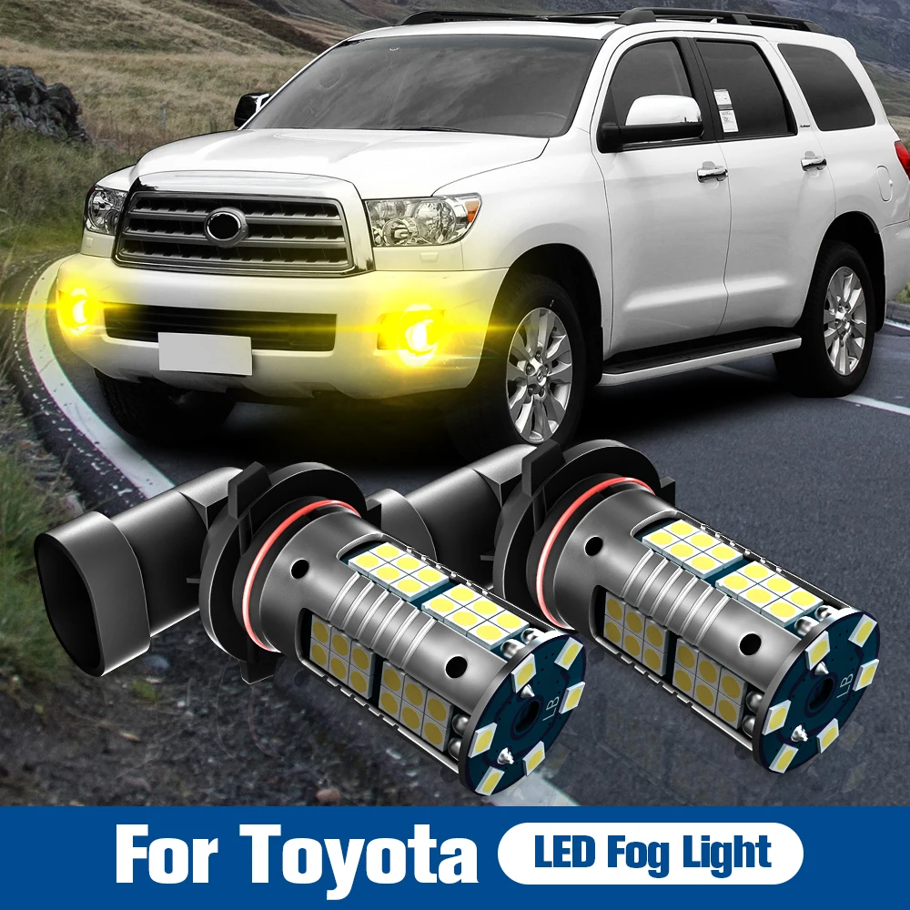 

2pcs LED Fog Light H10 HB4 For Toyota Hilux Prius Rav4 Yaris Camry 4Runner Avalon Avensis T25 Land Cruiser Tacoma Tundra Sequoia